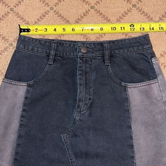 Free People black denim skirt NWOT 4 - Picture 8 of 10